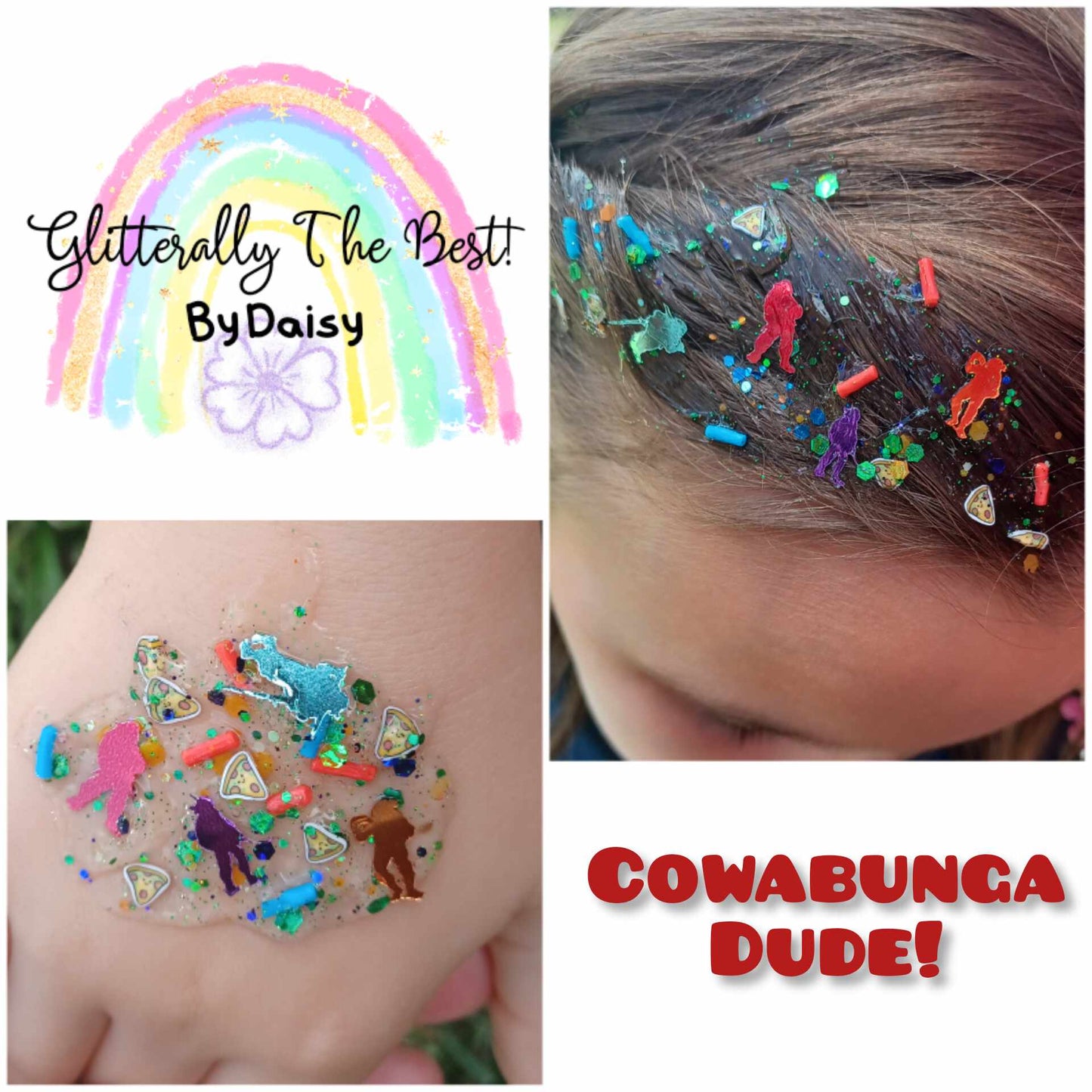 Cowabunga Dude! Glitter Hair Gel