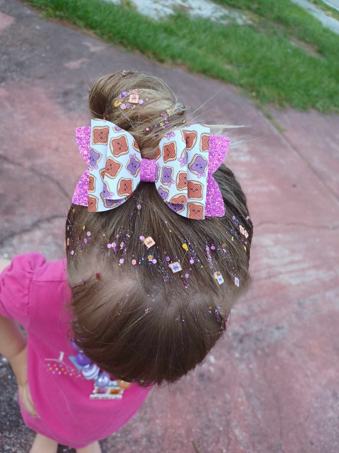 Purple Floral Glitter Kaysie