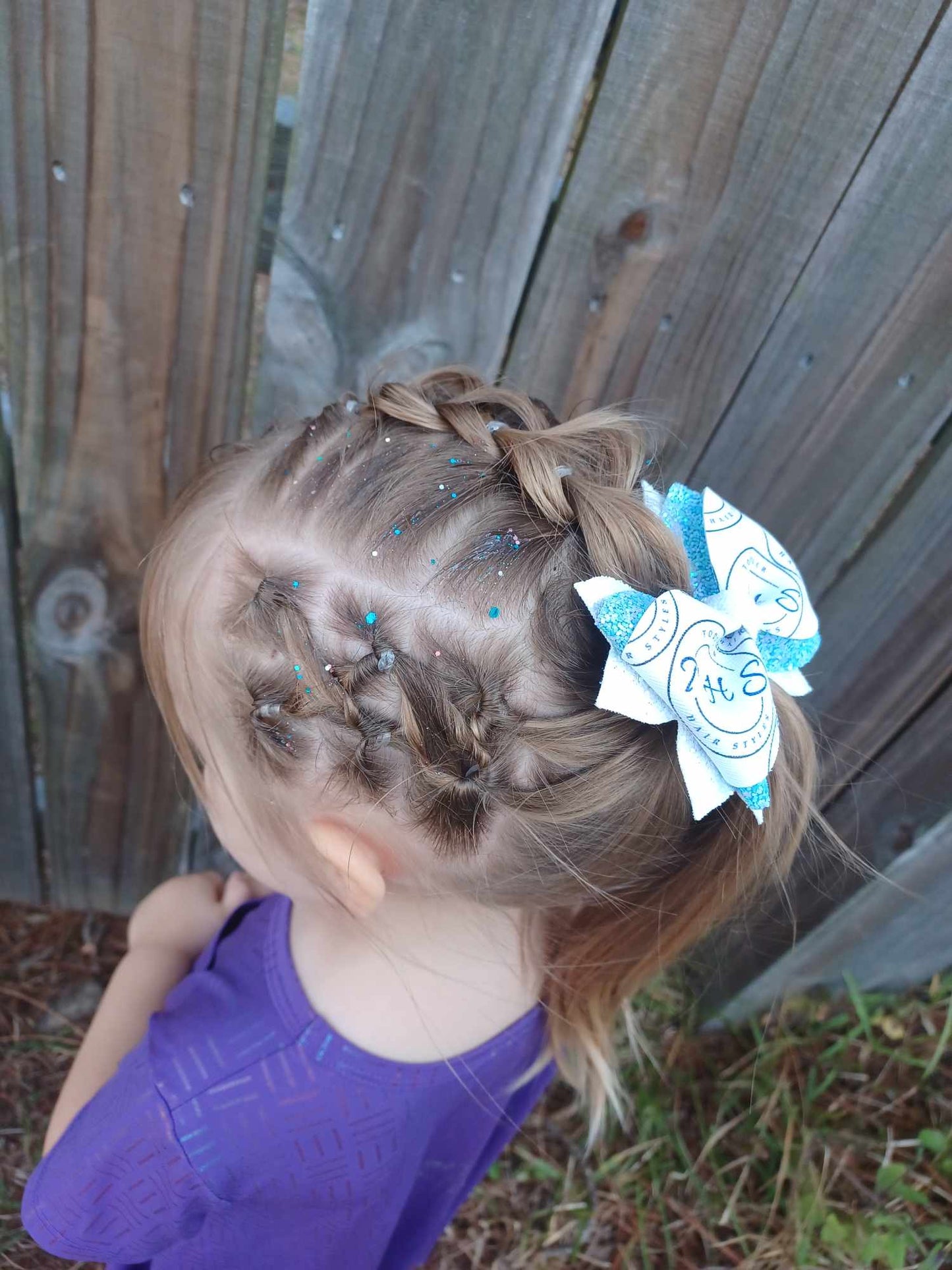 Hidden Floral Princess Tiana Daisy Bow