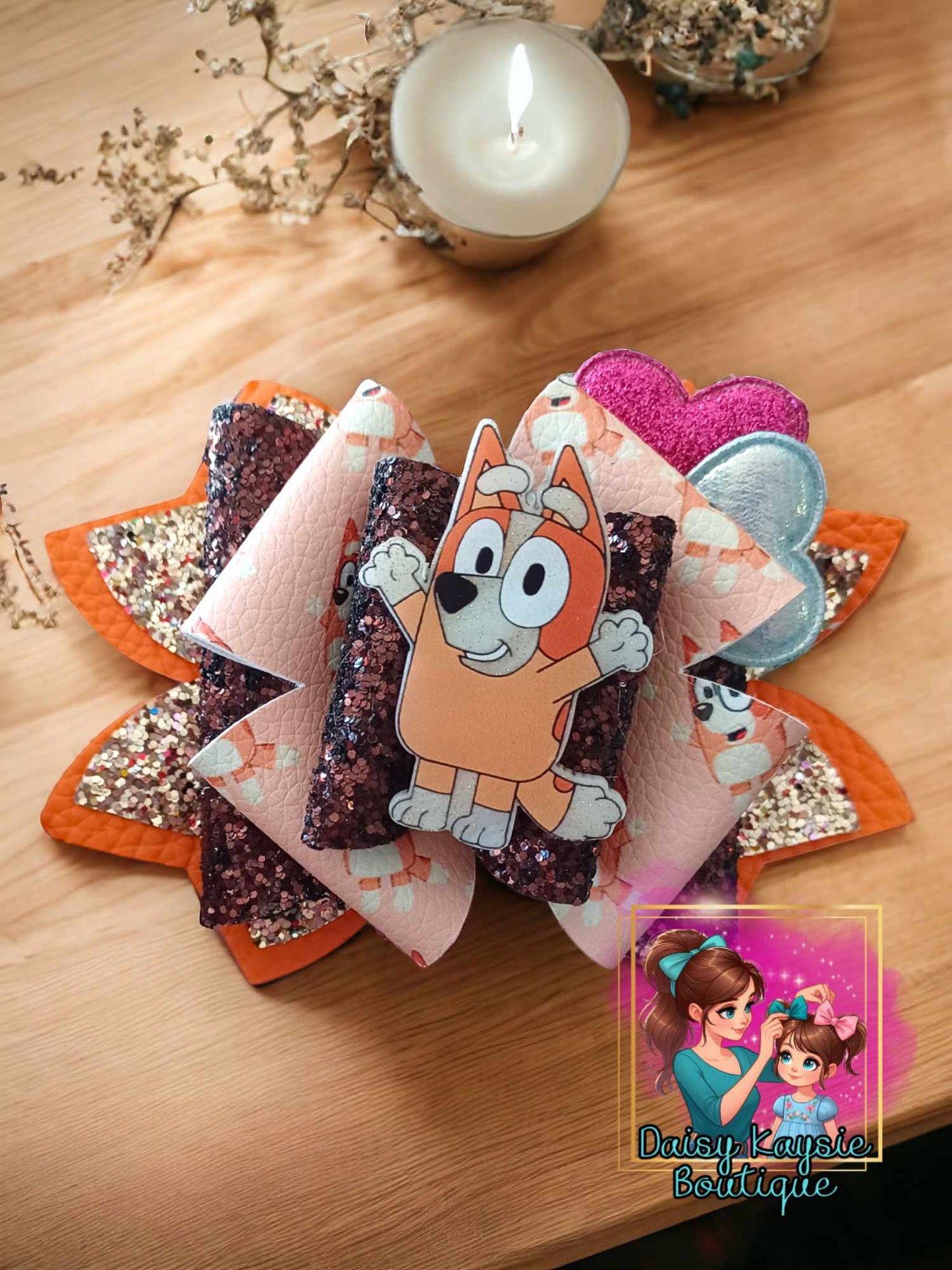 OTT Orange Austrian Dog bow