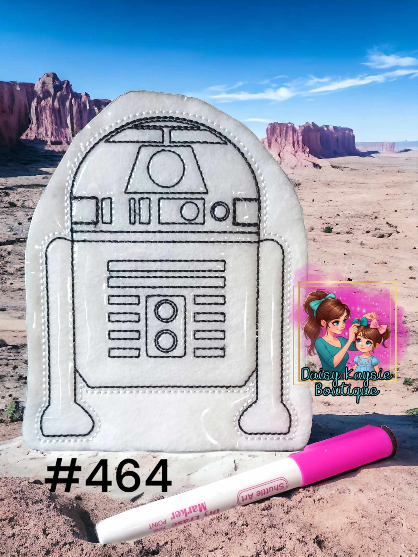 Copy of Galaxy Wars Little Robot Dry Erase Coloring Doll Activity