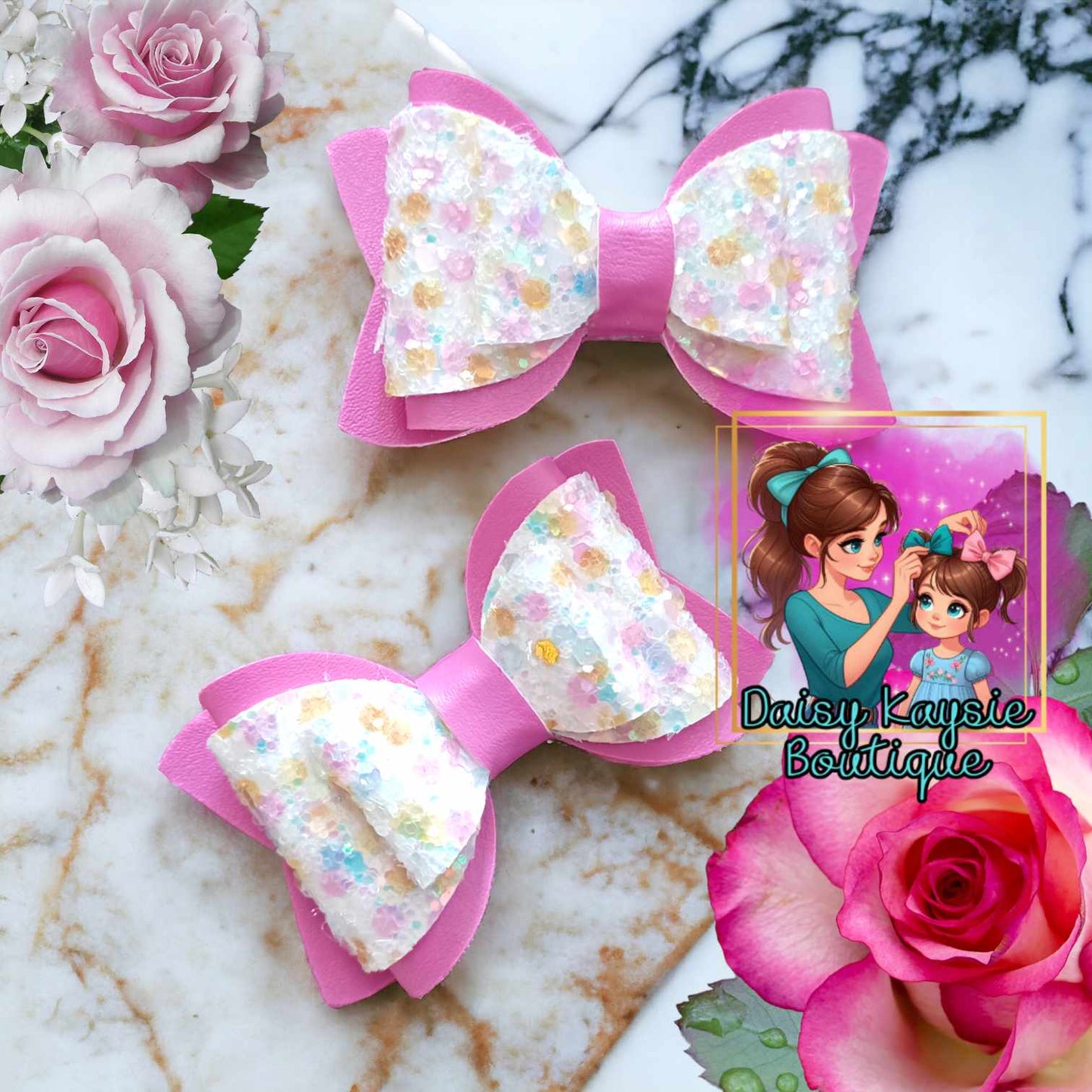 Pink Polka Dot Kaysie Piggy Set