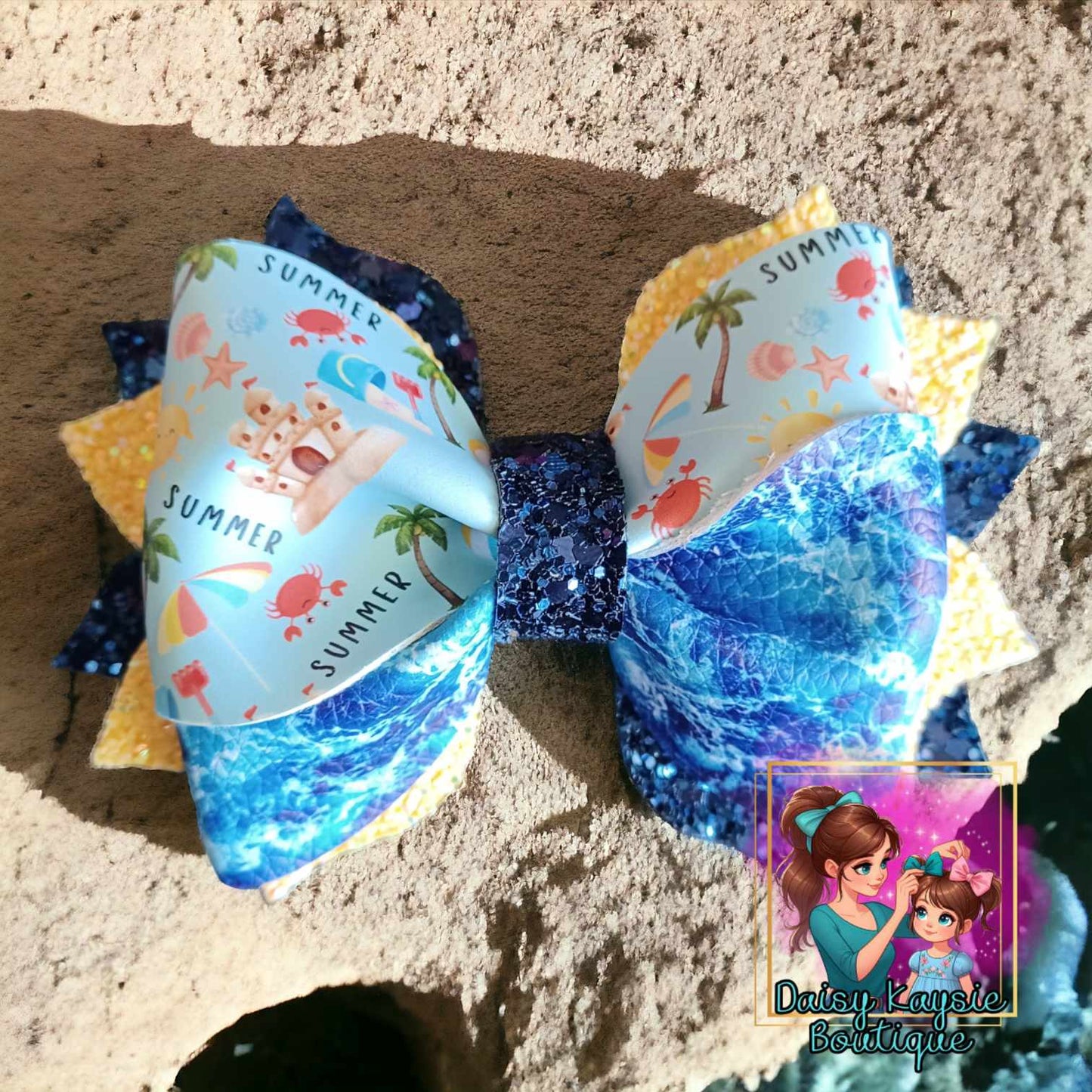 Summer Beach Ocean Twisted Daisy