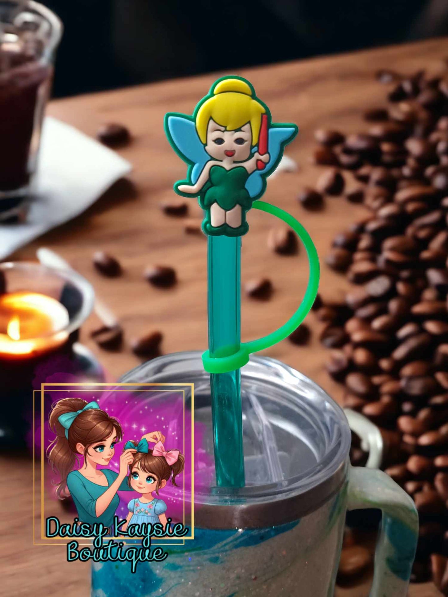 Tink Fairy Magic Straw topper