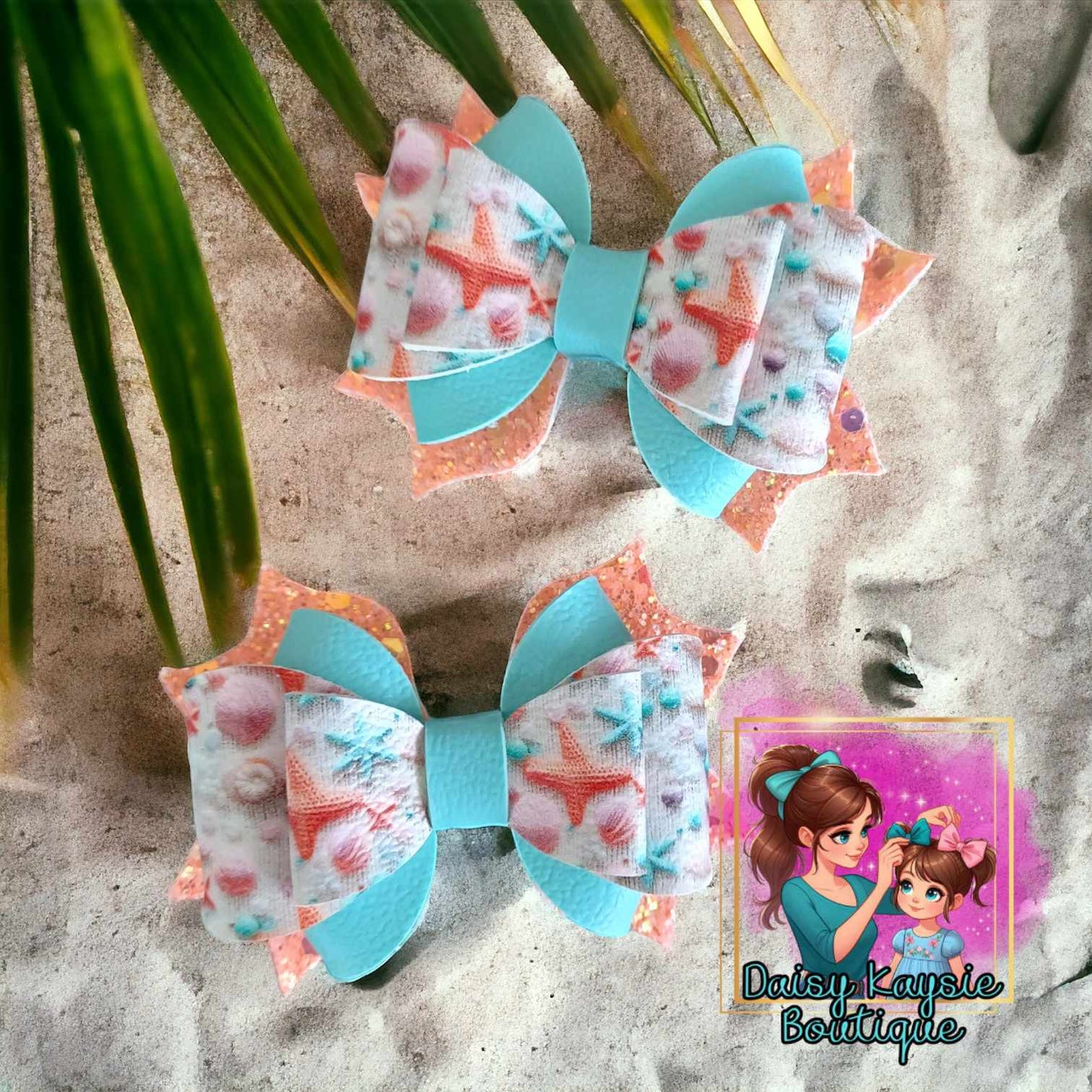Beach Starfish Shells Kaysie Piggy Set