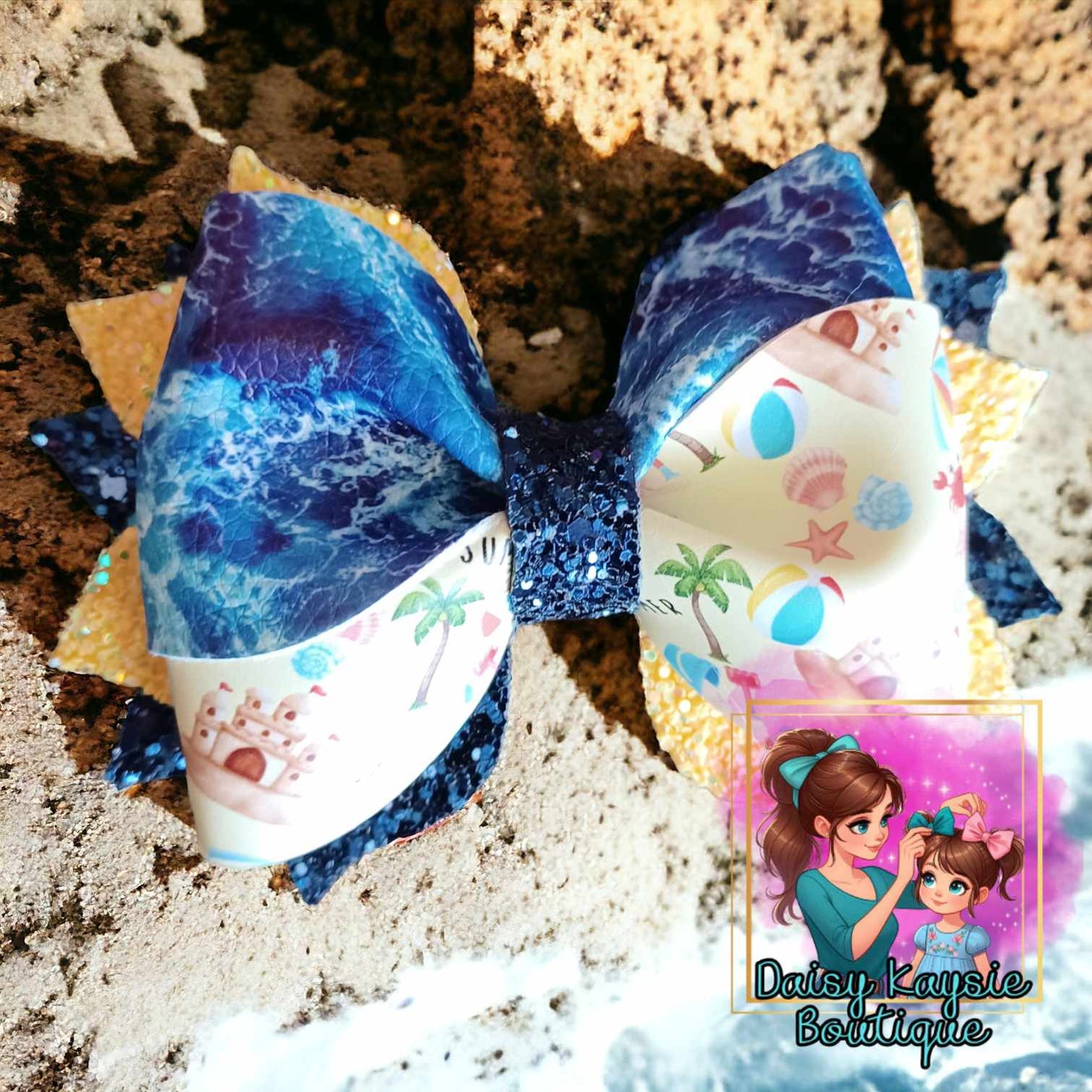 Summer Beach Ocean Twisted Daisy