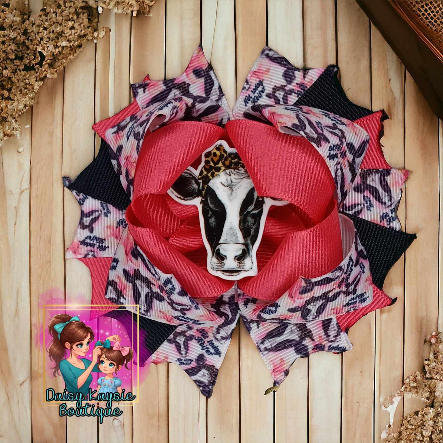 Cow Stacked Layered Bow