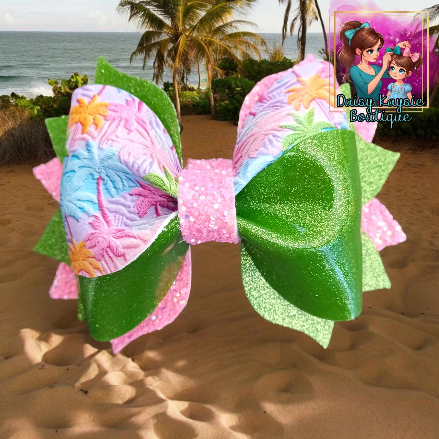 Palm Tree Neon Twisted Daisy