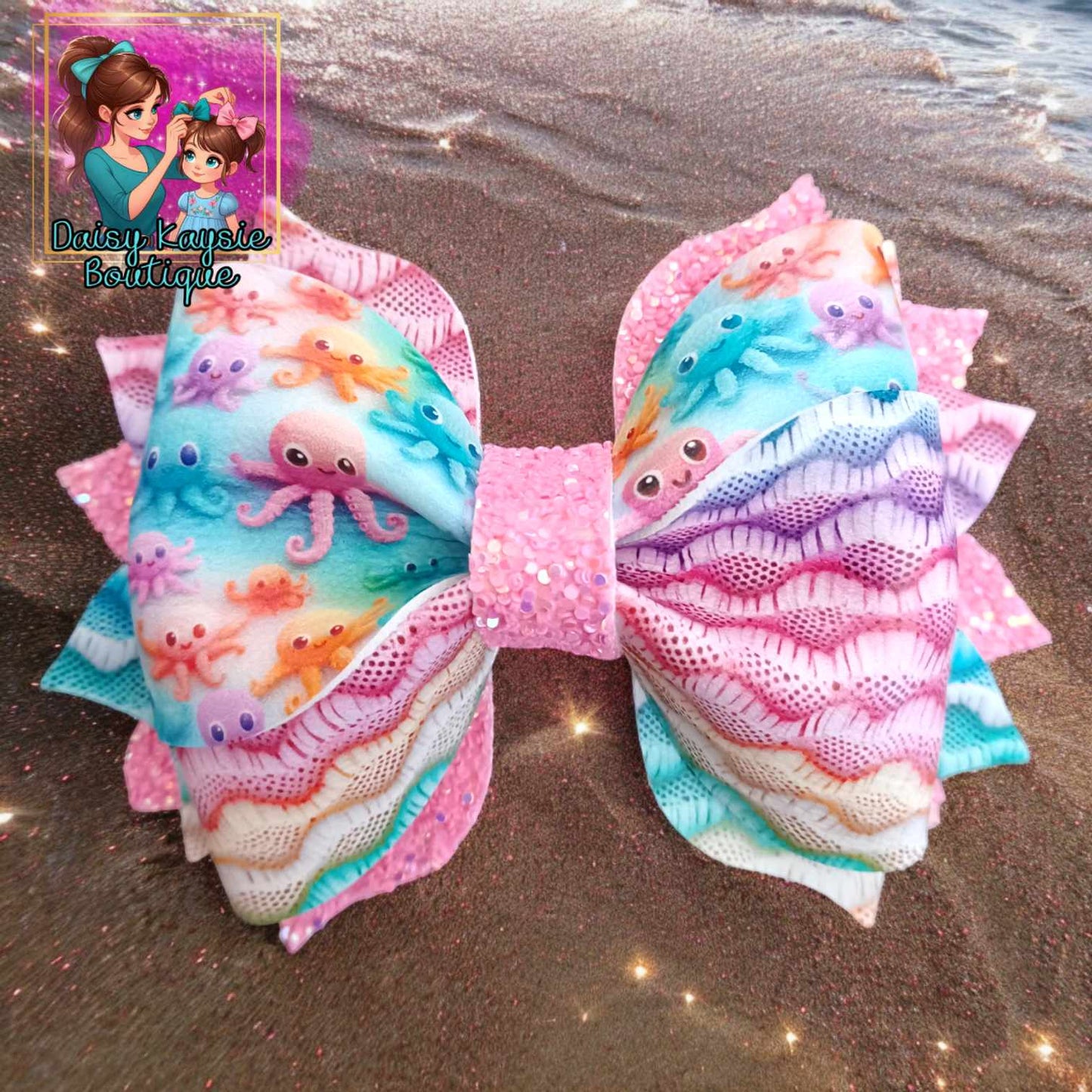 Octopus Ocean Neon Twisted Daisy