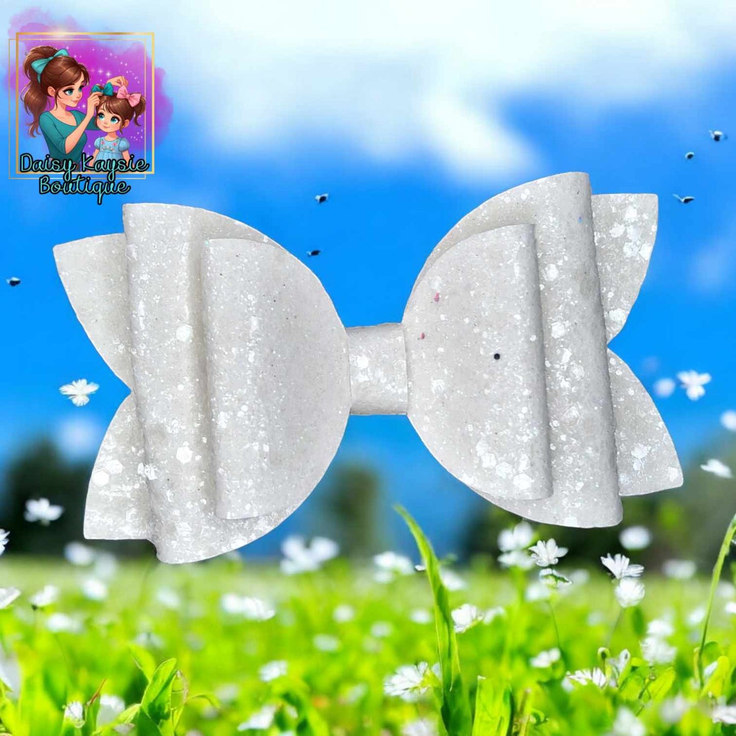 White Glitter Kaysie