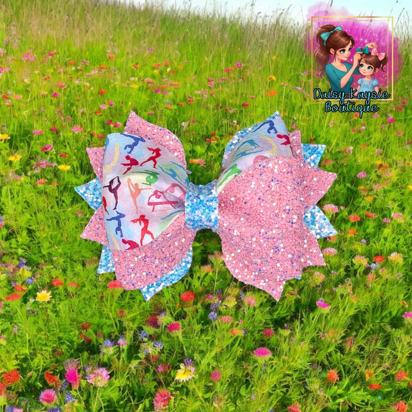 Pink Gymnastics Twisted Daisy