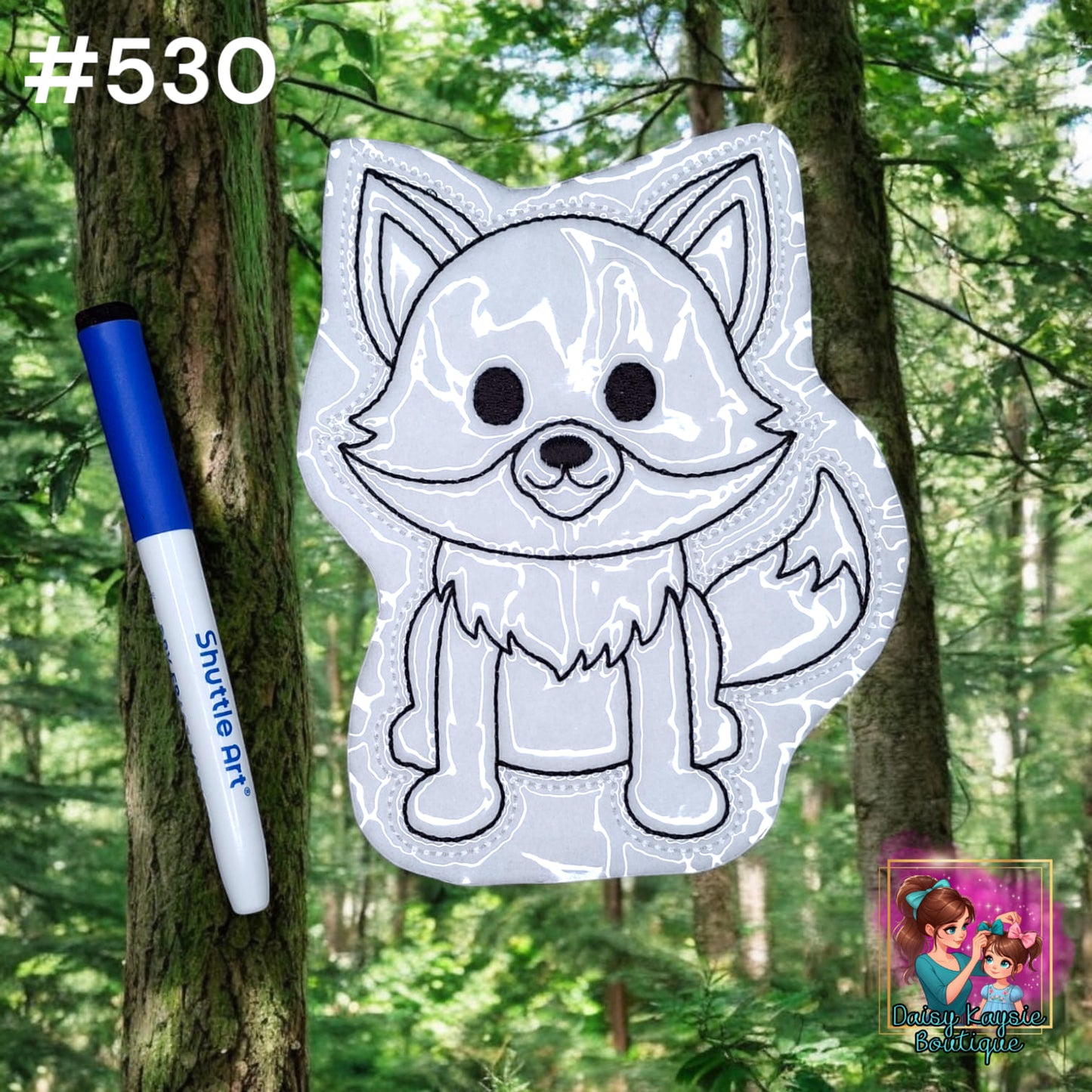 Wolf Dry Erase Coloring Activity