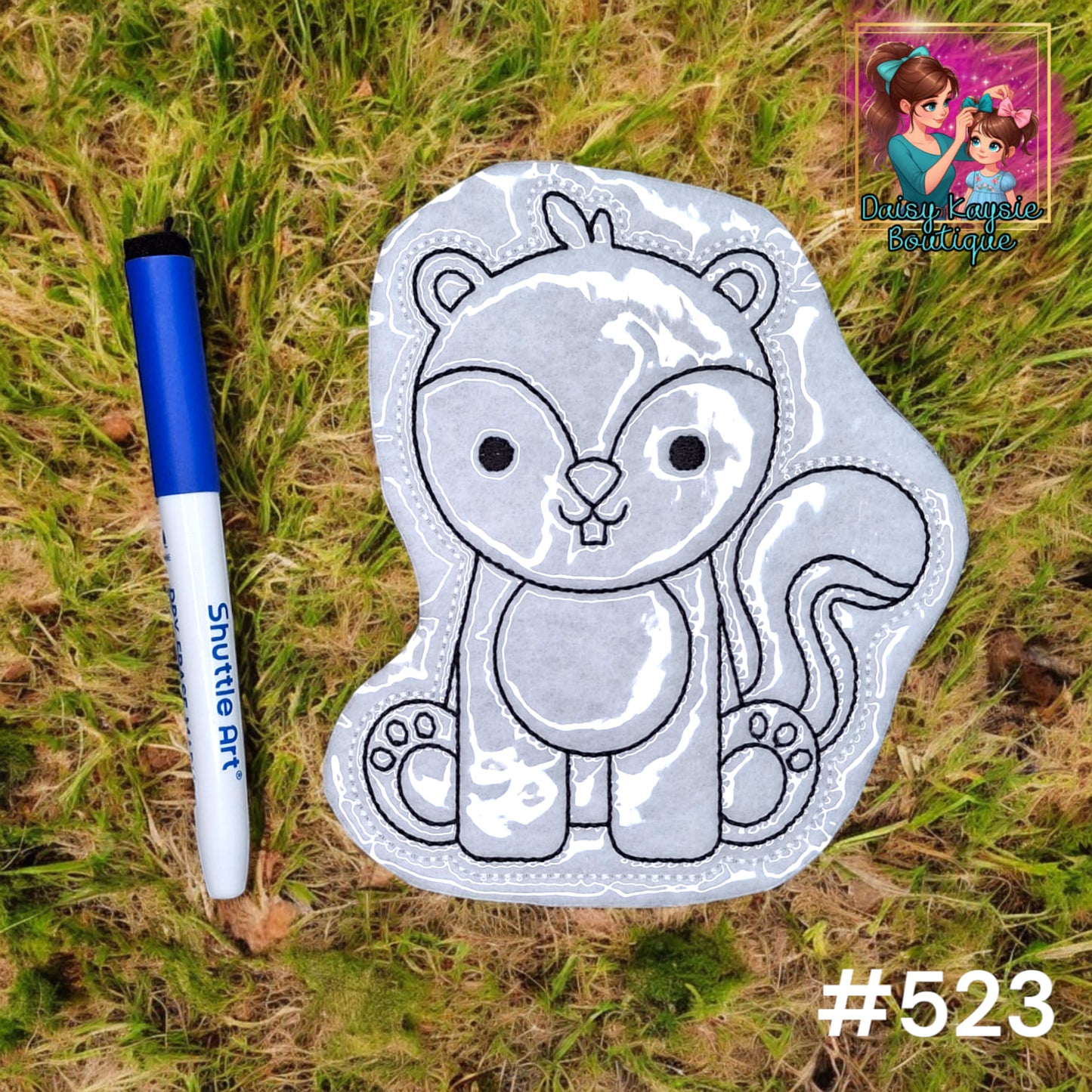 Squirrel Dry Erase Coloring Activity