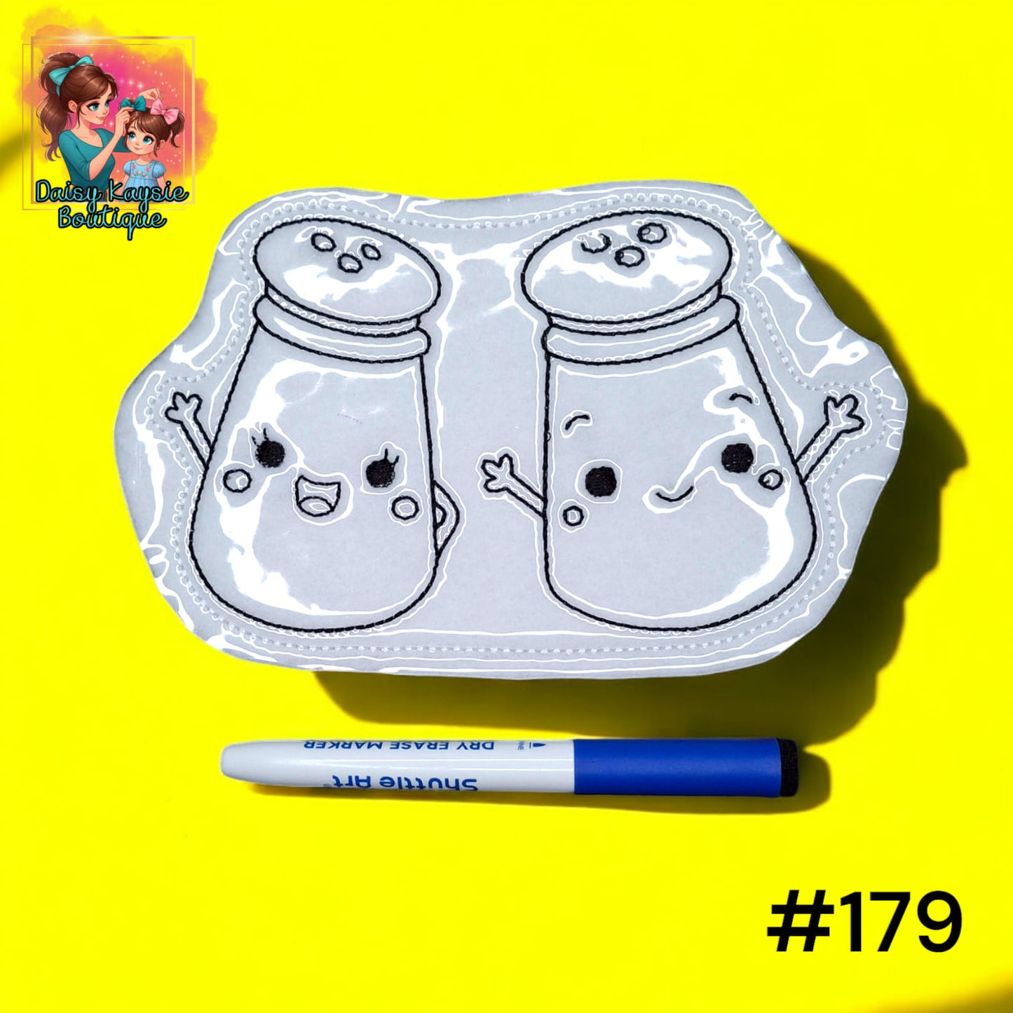 Salt and Pepper Dog Clues Show Dry Erase Coloring Activity