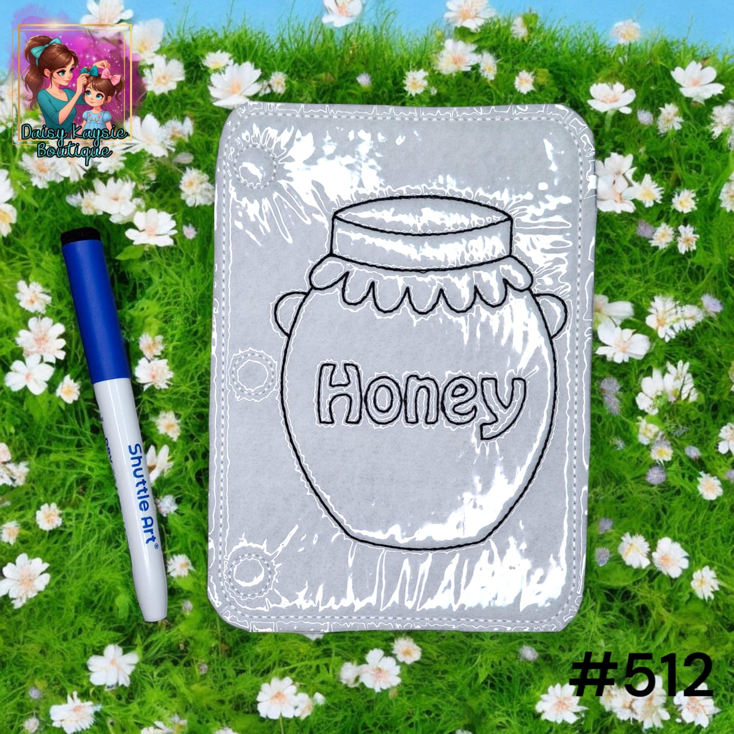 Honey Jar Dry Erase Coloring Activity