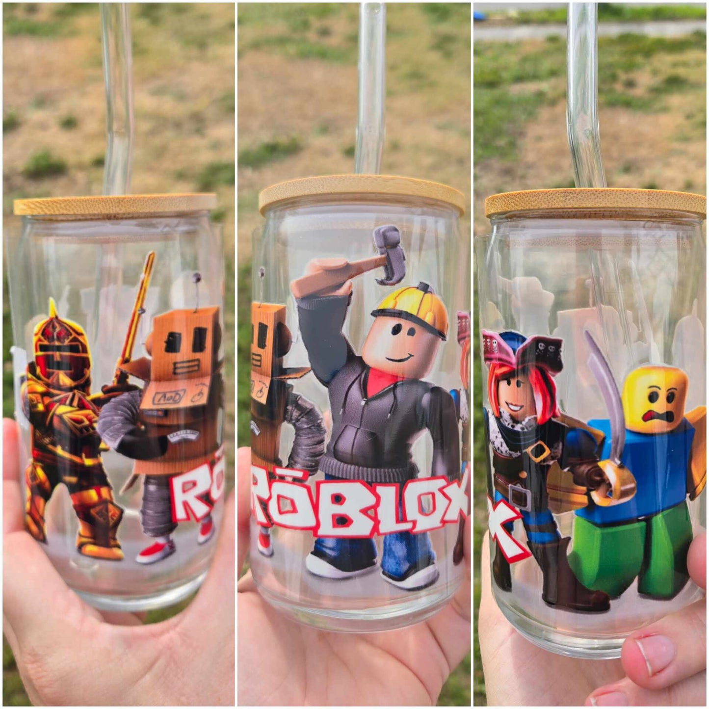 16 oz Glass cup Video Game