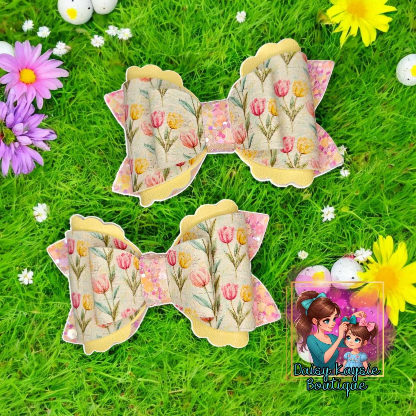 Spring Tulips Piggy Set