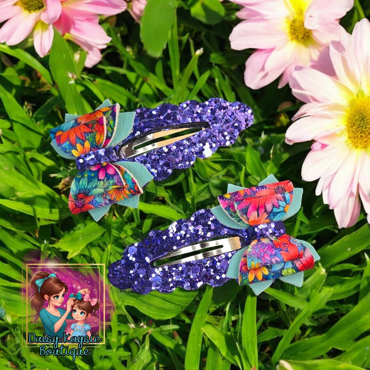 Floral Snap Clip