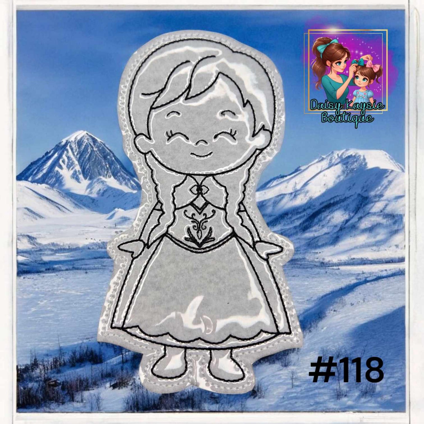 Ice Queen Sister Dry Erase Coloring Doll Activity