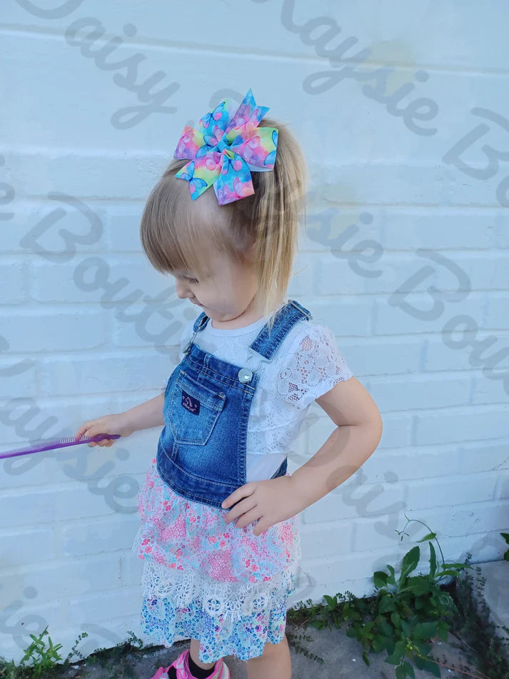 Rusty Fall Polka Dot Medium Pinwheel Bow