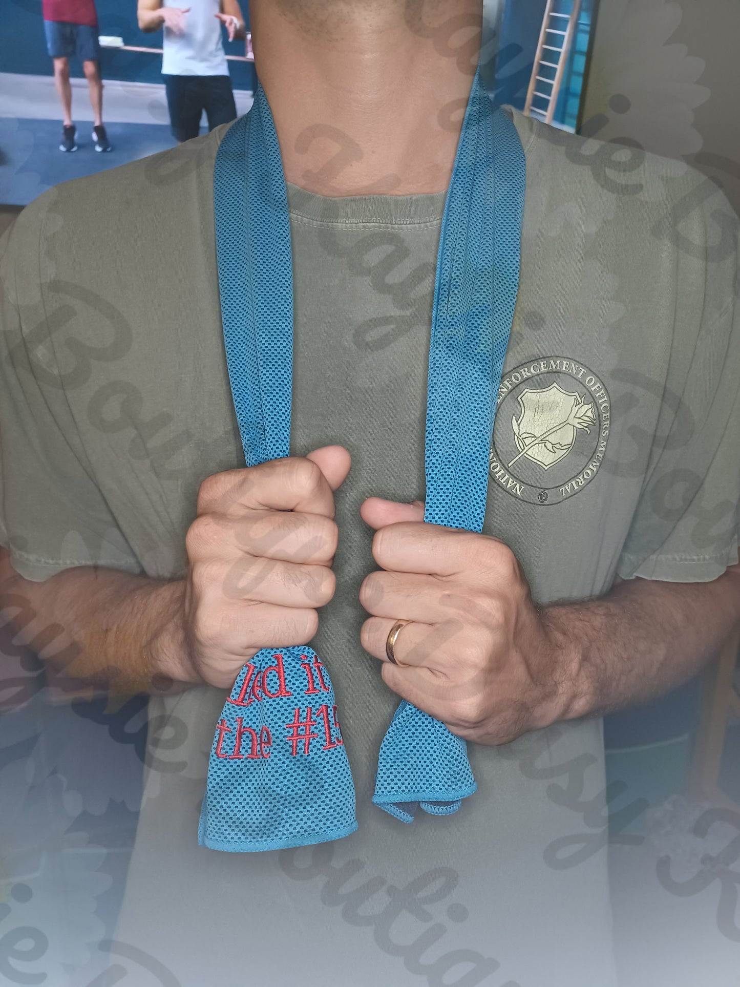 Exercise In The Morning Funny Motivational Quote Workout Cooling Towel