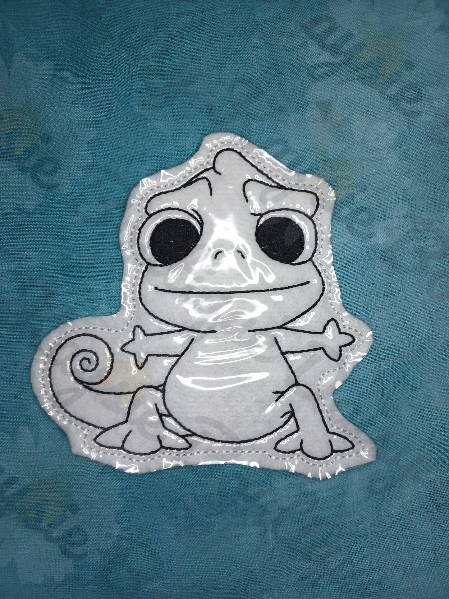 Chameleon Lizard Long Haired Princess Dry Erase Coloring Doll