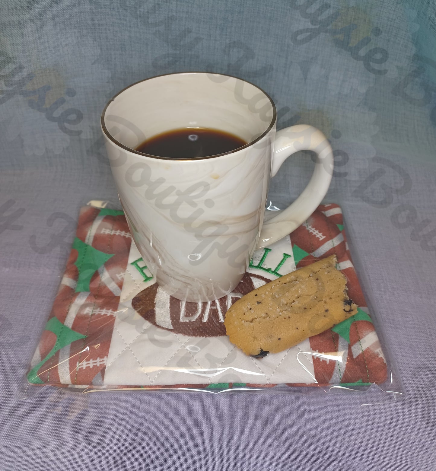 Football Dad Sports Mug Rug Ice Pack Holder Gift