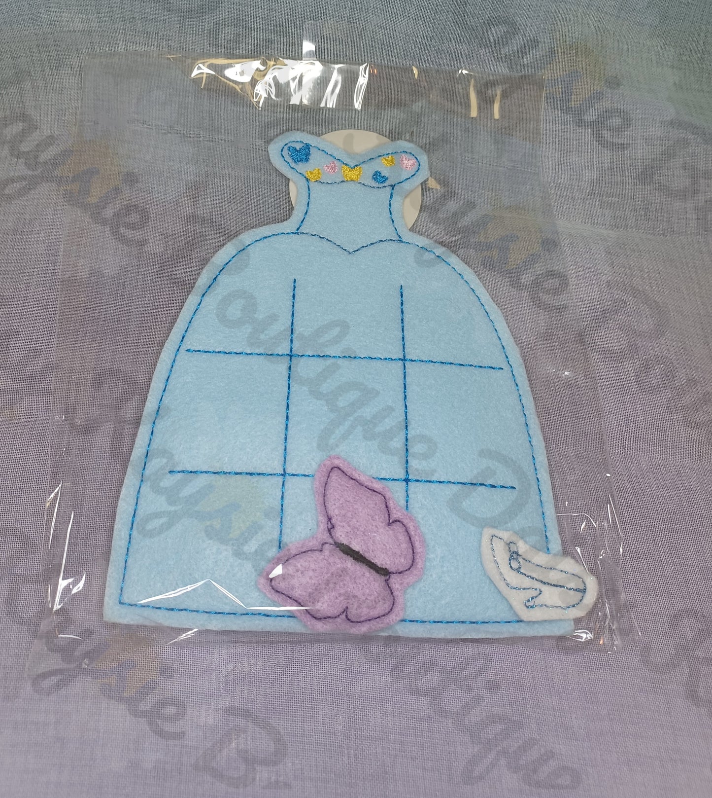 Princess Dress Glass Slipper Butterfly Travel Tic Tac Toe Game