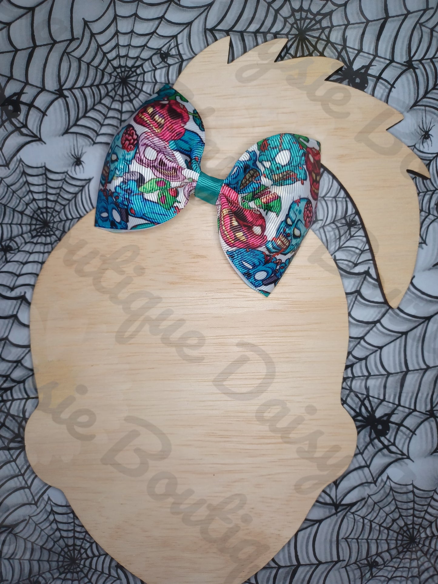Zombie Halloween Bow