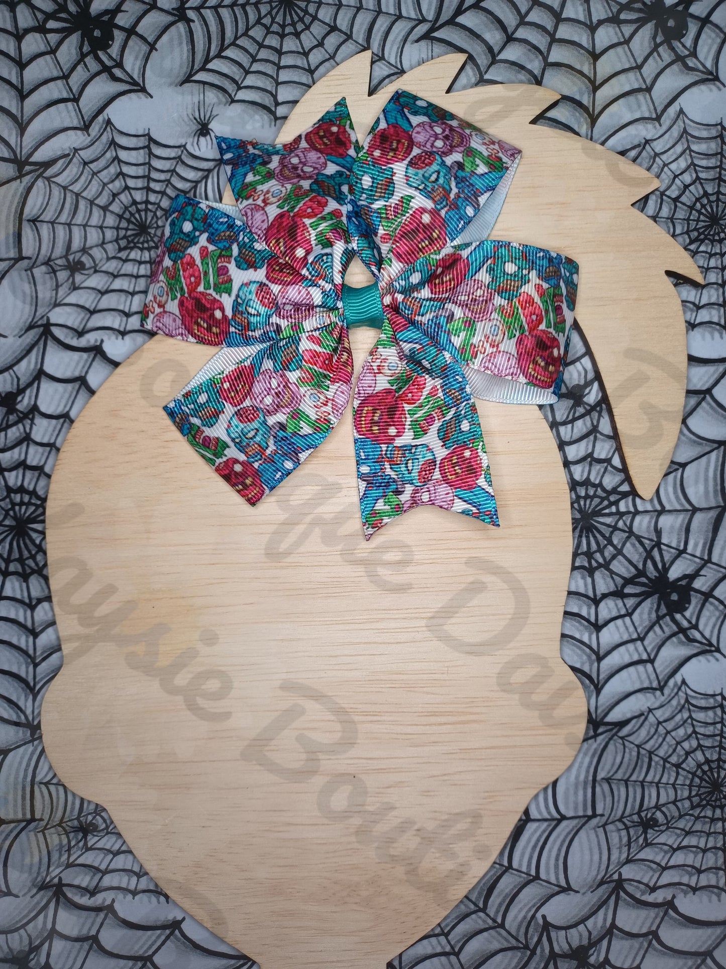 Zombies Halloween Bow