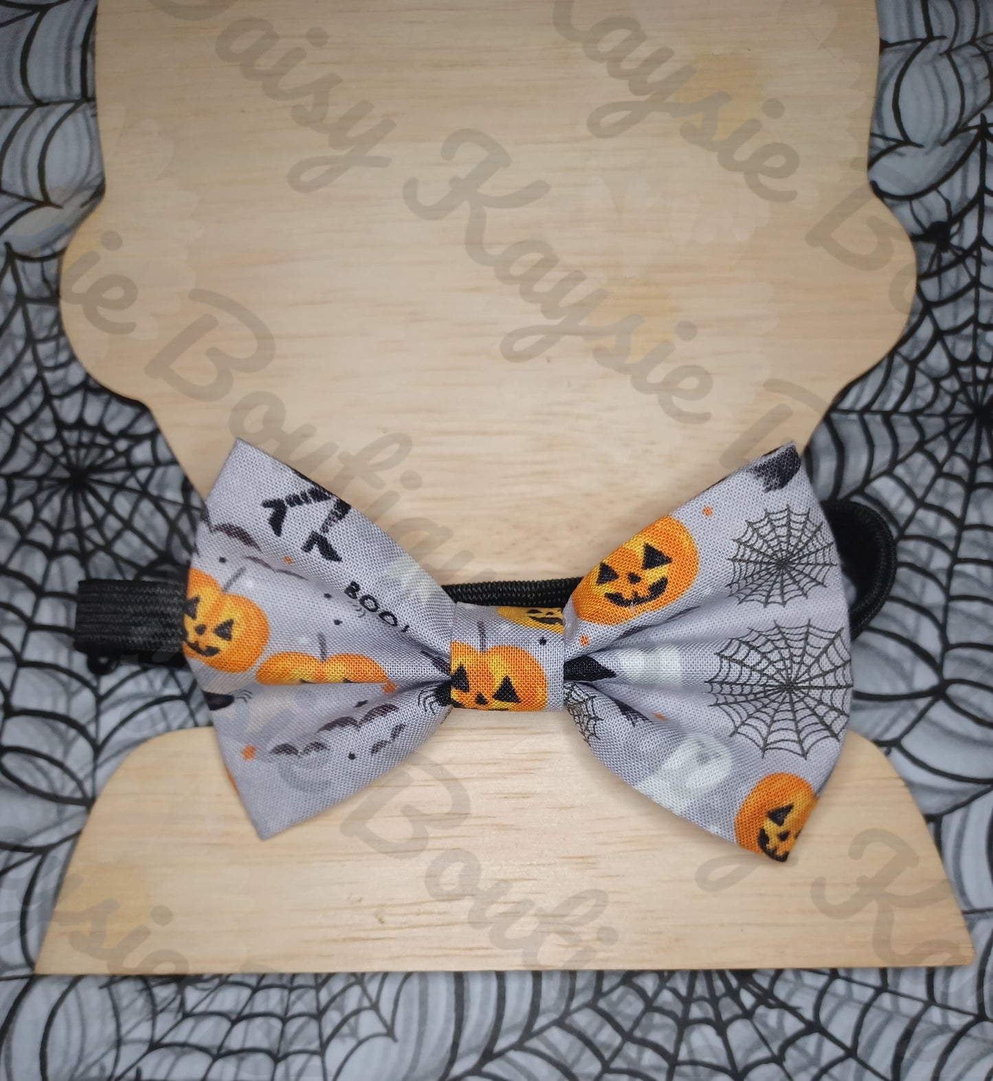 Halloween Witch Pumpkin Bow & Matching Bowtie