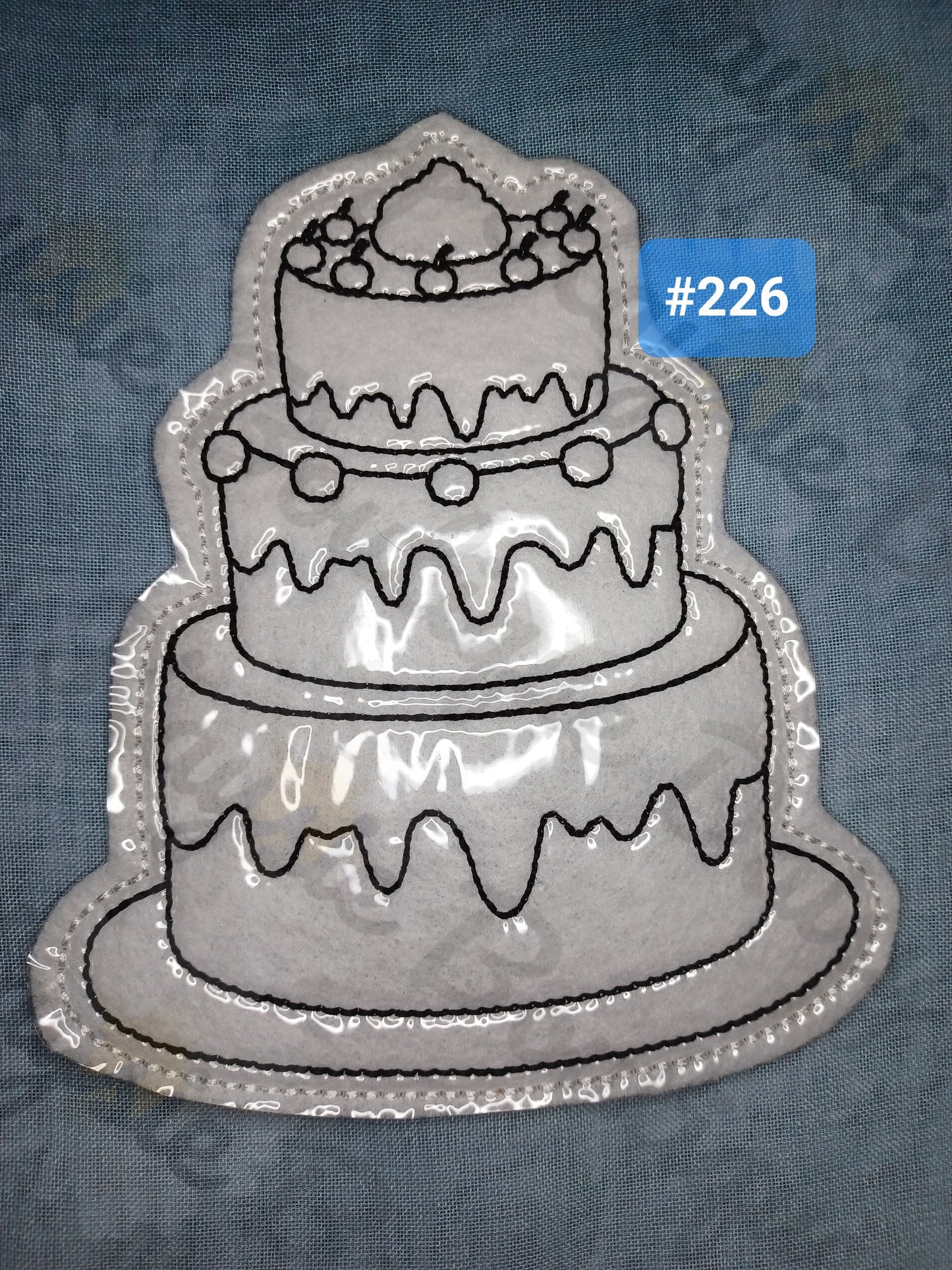 Dessert Layer Wedding Cake Dry Erase Coloring Activity