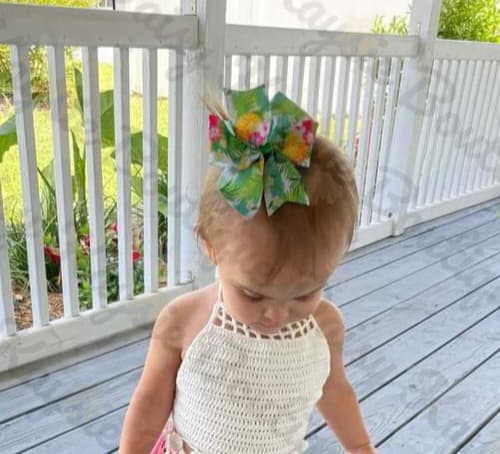 Rusty Fall Polka Dot Medium Pinwheel Bow