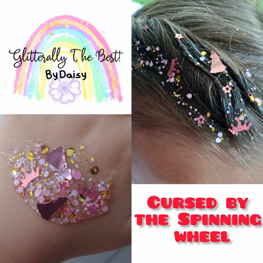 Cursed By The Spinning Wheel Glitter Hair Gel