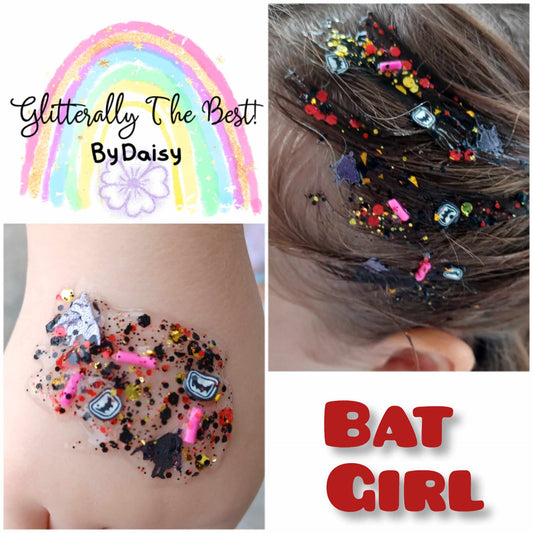 Bat Girl Glitter Hair Gel