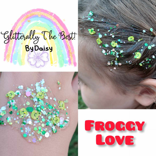 Froggy Love Glitter Hair Gel