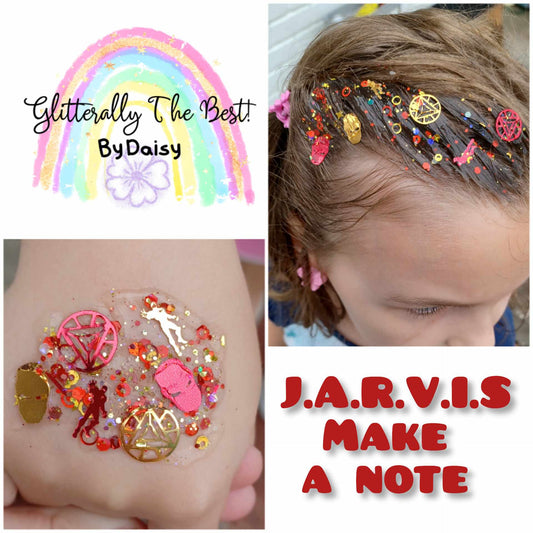 J.A.R.V.I.S. Make A Note Glitter Hair Gel