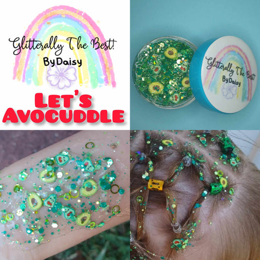 Let's Avocuddle Glitter Hair Gel