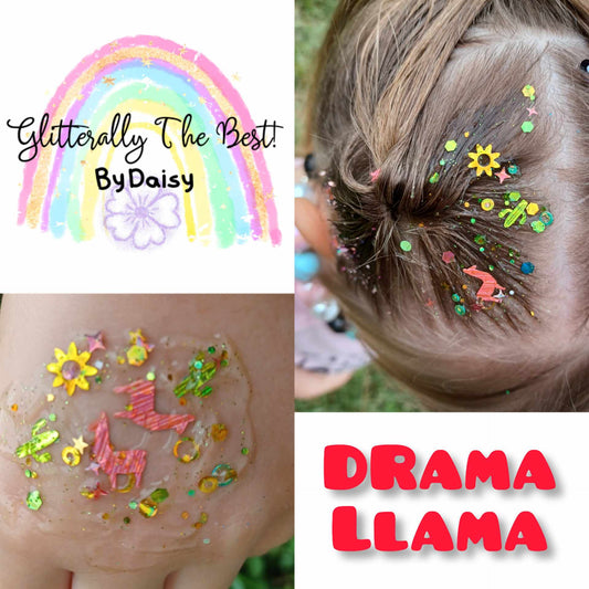 Drama Llama Glitter Hair Gel