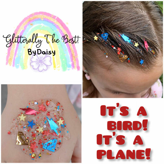 It's A Bird! It's A Plane! Glitter Hair Gel