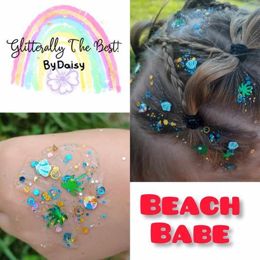 Beach Babe Glitter Hair Gel
