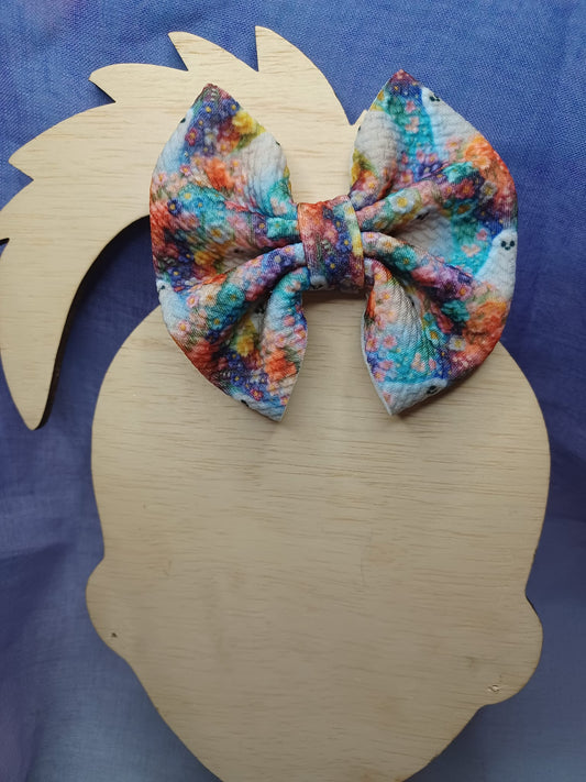 Copy of Embroidery Halloween Colorful Ghosts Kenzie Bow