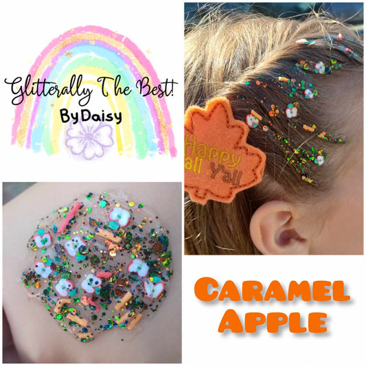 Caramel Apple Glitter Hair Gel