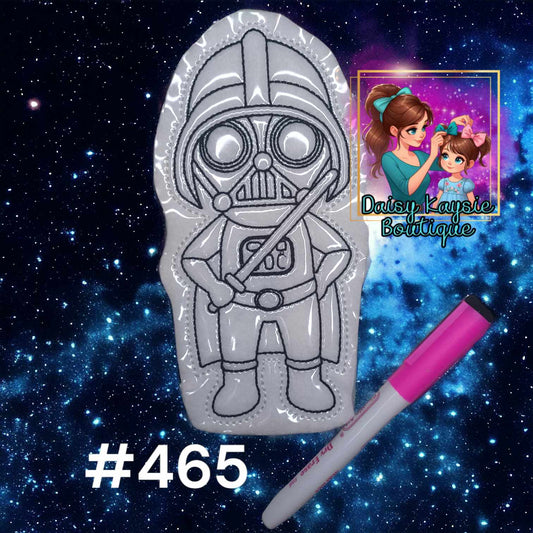Evil Space Dad Galaxy Wars Dry Erase Coloring Doll Activity