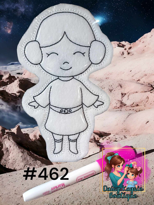 Galaxy Wars Hero Princess Dry Erase Coloring Doll Activity