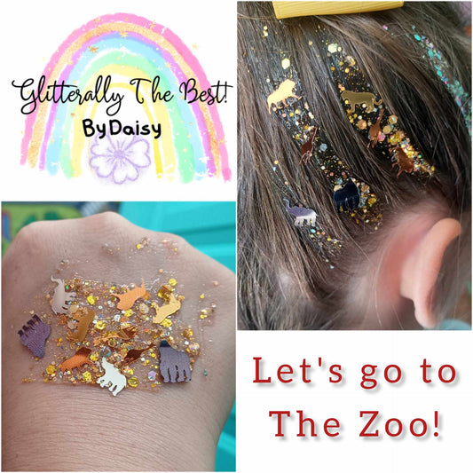 Let's Go To The Zoo! Glitter Hair Gel