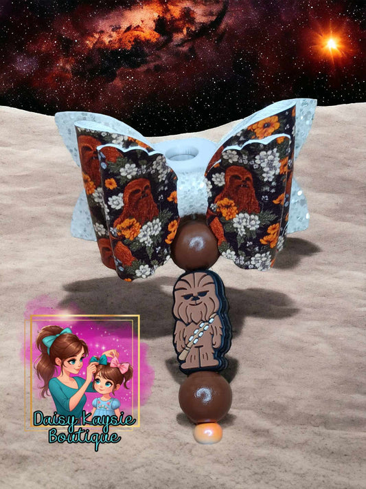 Chewy Straw Bow Galaxy Wars Cup Accessories.