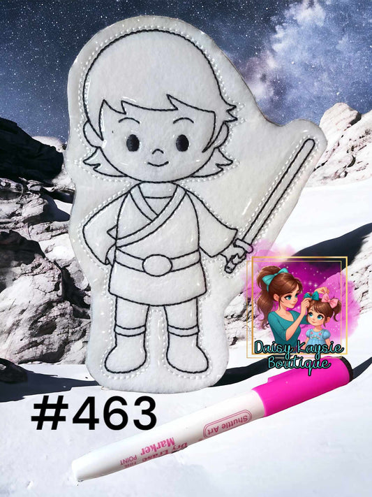 Galaxy Wars Hero Boy Dry Erase Coloring Doll Activity