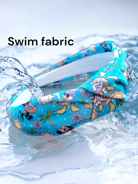 Swim Material Mouse Friends Beach Summer Bow Headband