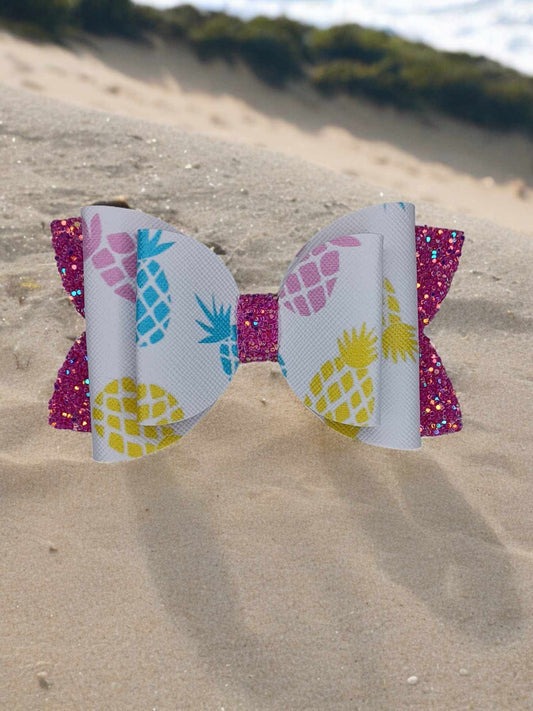 Pineapple Pink Yellow Blue White Glitter Kaysie